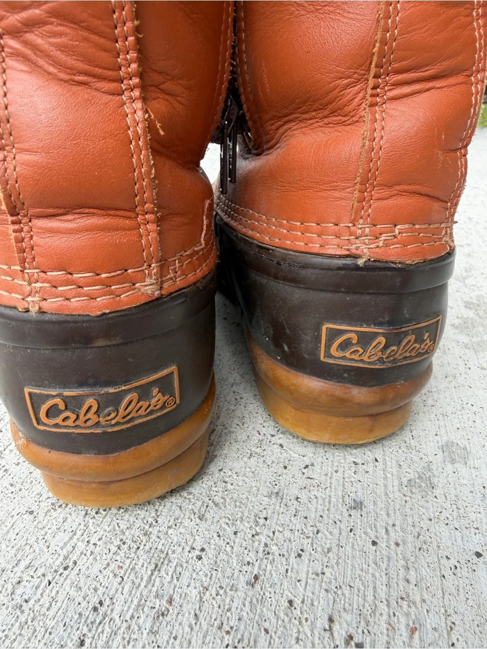Cabela's Thinsulate Zippered Duck Boots Men’s Size 7